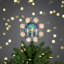 Décoration pour sommet de sapin de Noël avec bougies 7 po - lumières claires