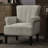 Rivet Tufted Polyester Armchair