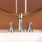 2-handle Bathroom Faucet with Drain Assembly-61058223