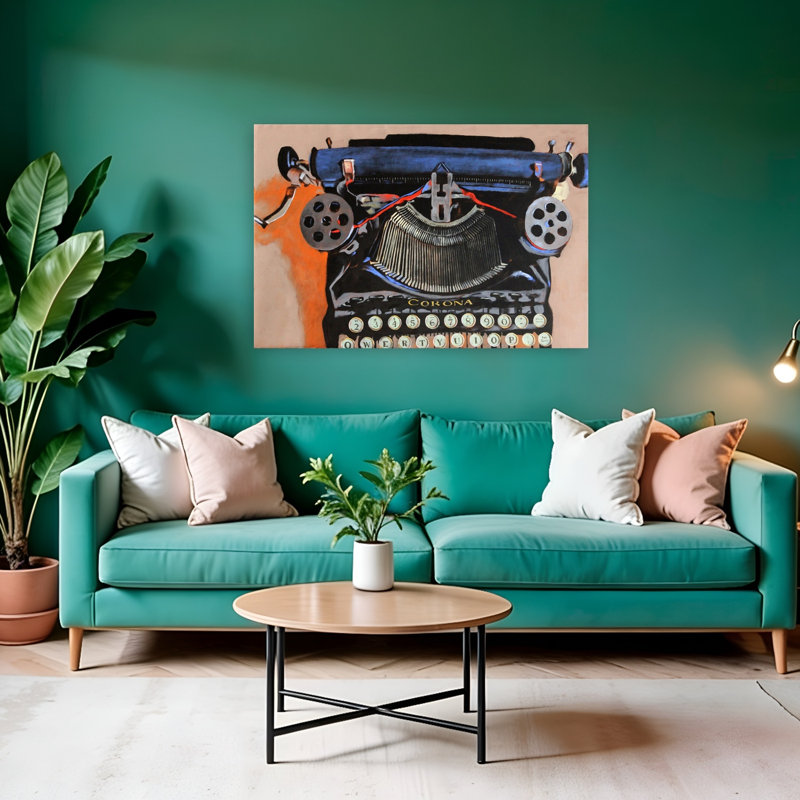 1928, Corona-4, impression d'art classique rétro classique, 32" H x 48" W