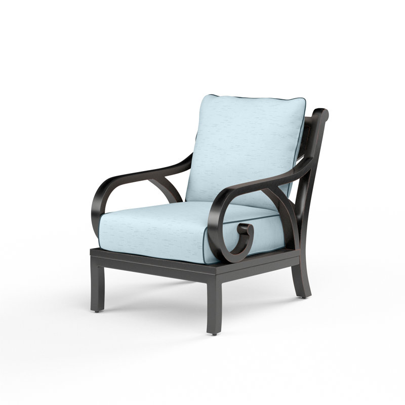 Monterey Outdoor Patio Lounge Chair with Cushions, Canvas Skyline Sunbrella®