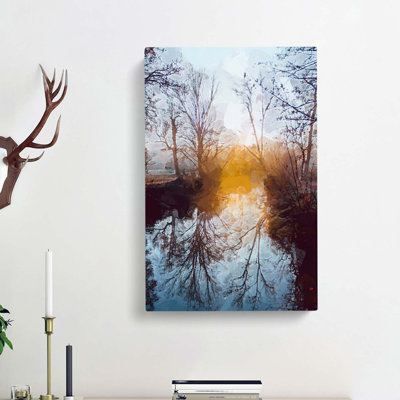 Trees In Abstract - Wrapped Canvas Print