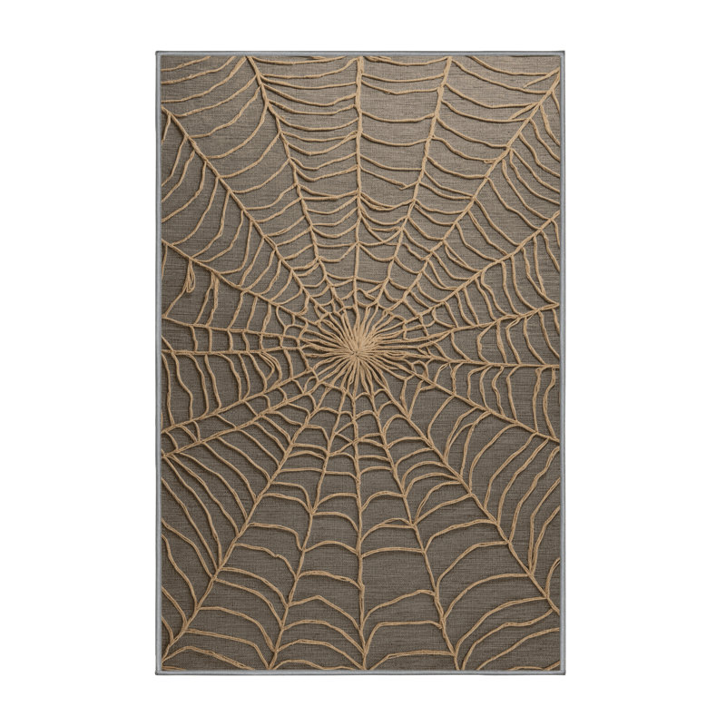 Machine Washable Nature Gray Area Rug, Rectangle 2' x 3'