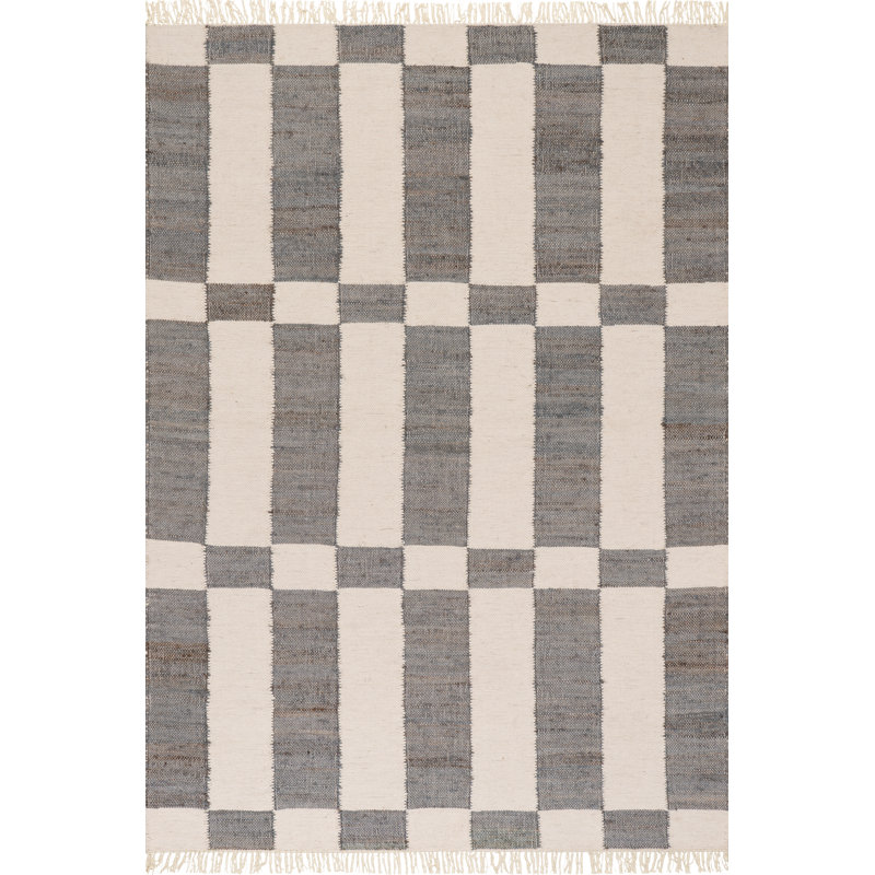 Avenelle Jute Modern Farmhouse Area Rug, Rectangle 5' x 8'