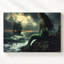 «Stormwatch Mermaid», art mural sur toile-1087710881