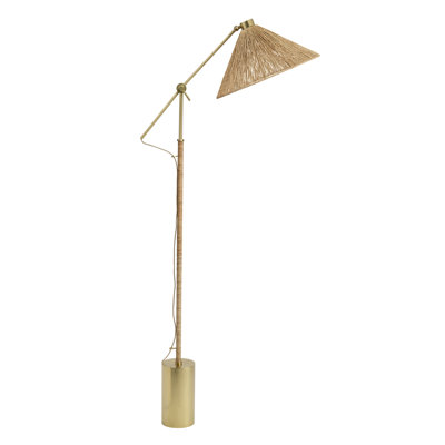 Fitzgerald Floor Lamp, Natural Abaca Rope