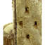 Tabouret de coiffeuse doré capitonné