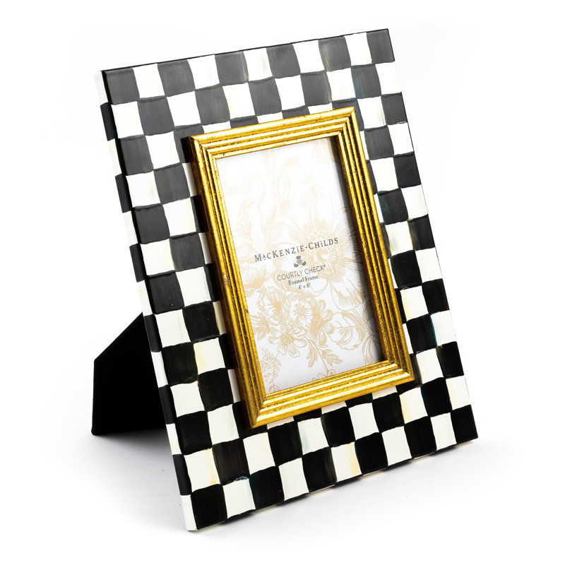 Courtly Check Frame, 4" W x 6" H