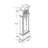 71.25'' H Wood Grandfather Clock