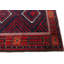 Tapis oriental semi-antique rouge et prune 3 pi 4 po x 6 pi noué à la main Tribal