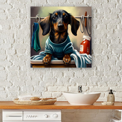 Dachshund Doing The Laundry II " Dachshund Doing The Laundry II "