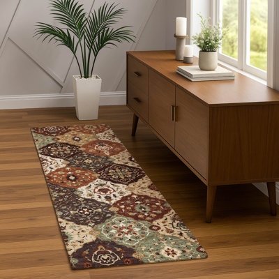 Machine Washable Indoor/Outdoor Matteson ACN2292 Panel Rug