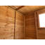 Powersheds 18 x 4ft Timber Overlap Windowless Pent Garden Shed, Double Doors