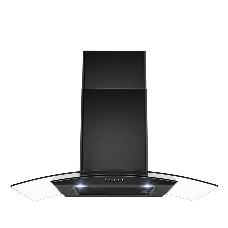 Hotte murale convertible 30 pouces 217 CFM en noir