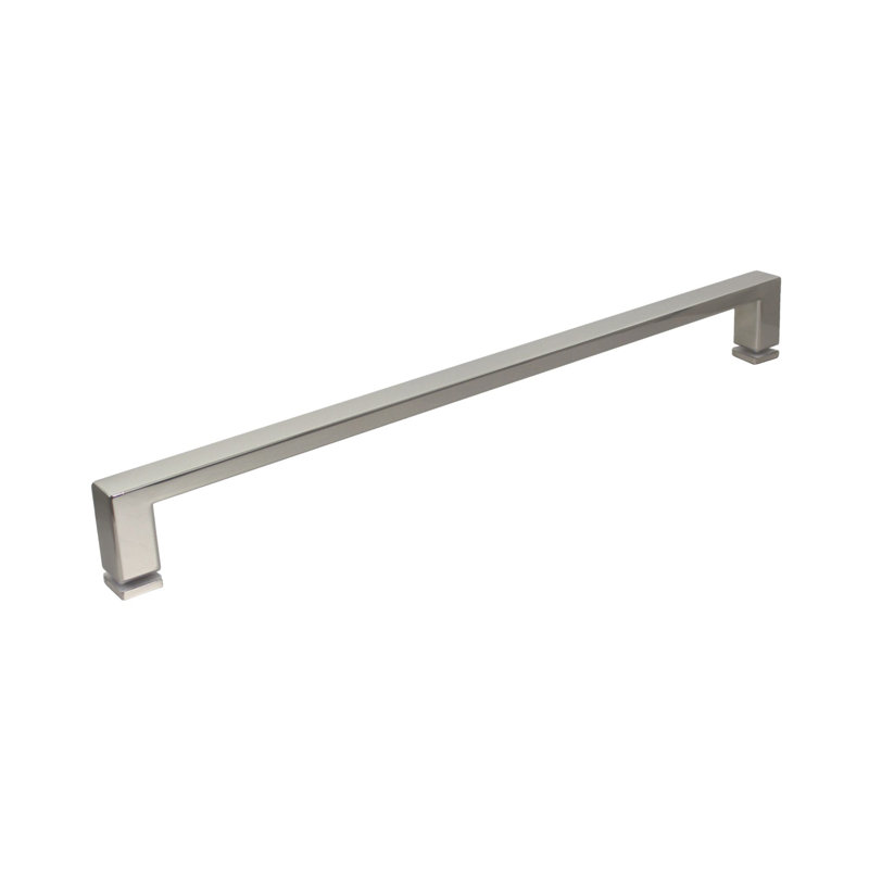 Porte de douche sans cadre Transoli Frederick de l 48 po x H 70 po, verre trempé transparent de 5/16 po, Nickel