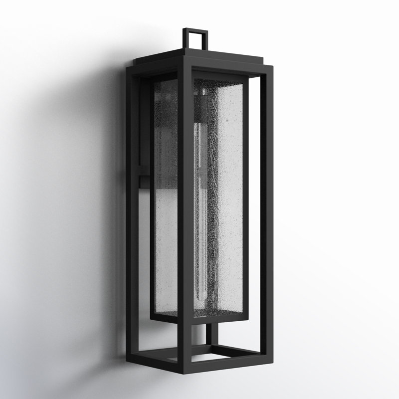 Wall Light, 27" H x 9" W x 8.5" D, Black