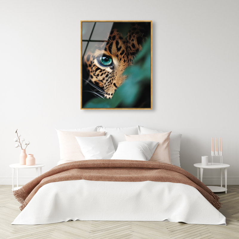 Jungle Watcher I Print, 46"H x 37"W, Gold Floater Frame