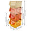 Bacs de rangement empilables rectangulaires 11 "4PCS-1466939018
