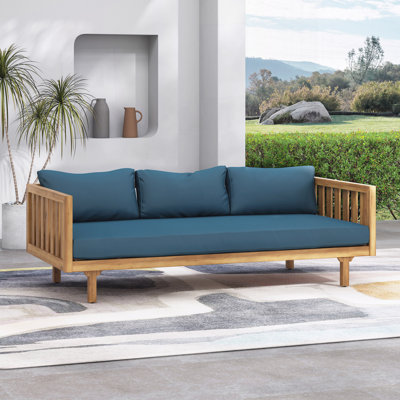 Outdoor Patio Daybed with Cushions by Loon Peak
