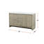 Meuble-lavabo double avec plateau en marbre de culture