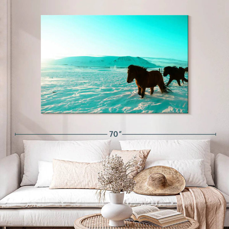 Brampt Icelandic Horses, 34" H x 51" W