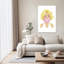 Blonde Bubble Gum Pop Abstract Classic Modern Wall Art Print by Martina - Wrapped Canvas Print-1617199735