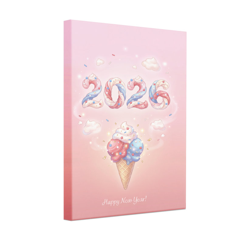 Mode fond rose crème glacée 2023 bonne année