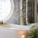 Circular Single Handle Tub Faucet