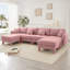 Canapé modulaire en U à 4 places Boucle Fabric-966431199-966431194