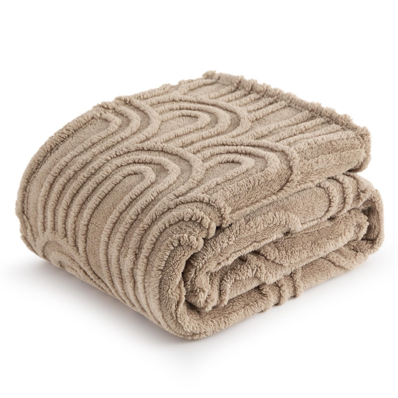 Couverture douillette super douce 279 g / m² pour lit et canapé GentleSoft ™ ️, Jeté, Brun