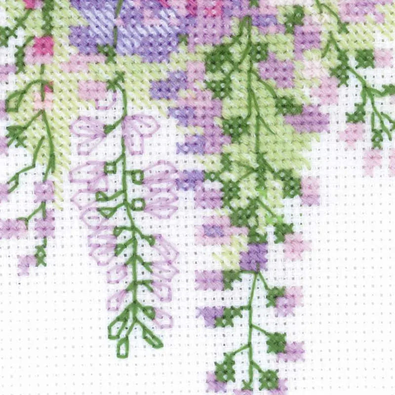 Kit de point de croix compté Wisteria R1672