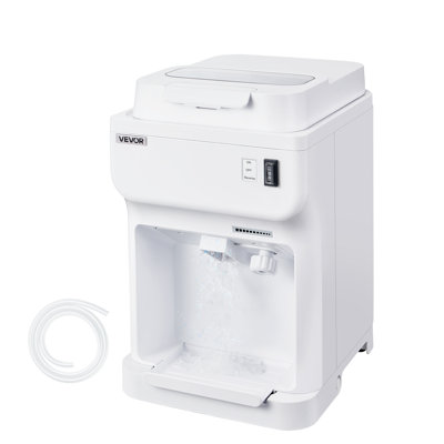 Commercial Ice Shaver 220LBS/H Electric Snow Cone Maker Ice Crusher White