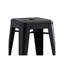 Tabourets de bar en métal vieilli l 16,5 po x P 16,5 po x H 24 po Industrial Loft