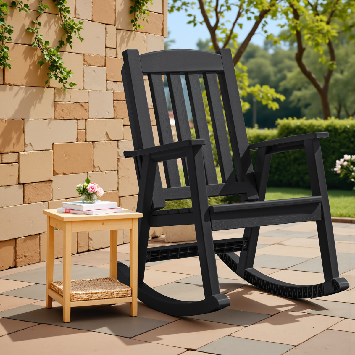 Winston Porter Plastic Rocking Chairs For Outdoor Use, Perfect For ...
