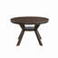 Table de salle à manger 47,24 "en bois d'hévéa rond pour 4-6-641653106