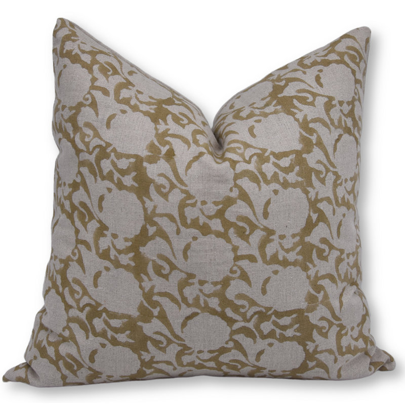 Housse de coussin d'intérieur en lin, 16 po x 16 po