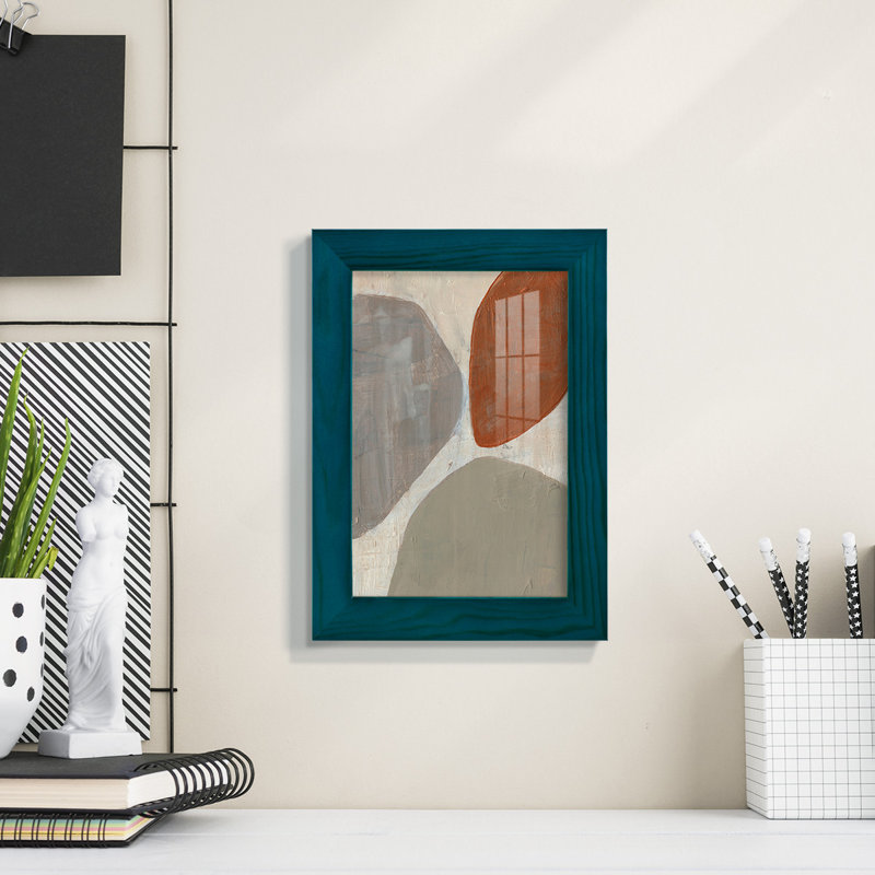 " Three Stones II ", 6" H x 4" W x 1" D, Blue