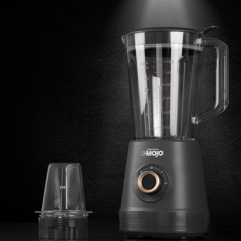 17 Stories Generation K 2 Speed 1.5ml Countertop Blender, Grey