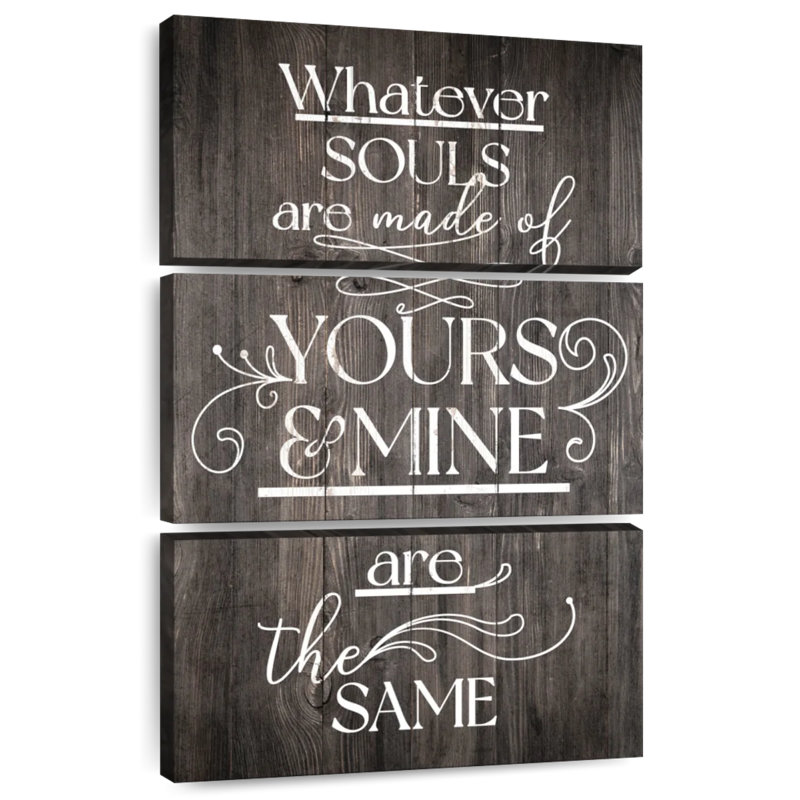 Tergel Your Soul And Mine, typographie, H 32 po x l 20 po