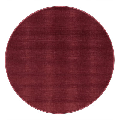 Tapis rouge uni lavable à la machine
