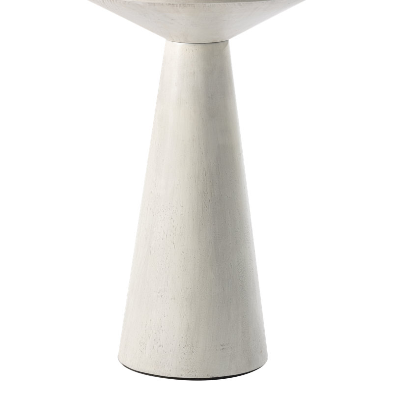 Table de bout Bozovich, Blanc, H 19,5 po x l 13,5 po x P 13,5 po 