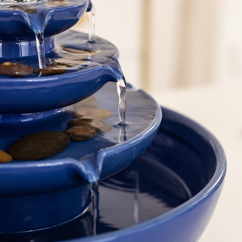 Fontaine de table d'intérieur en céramique