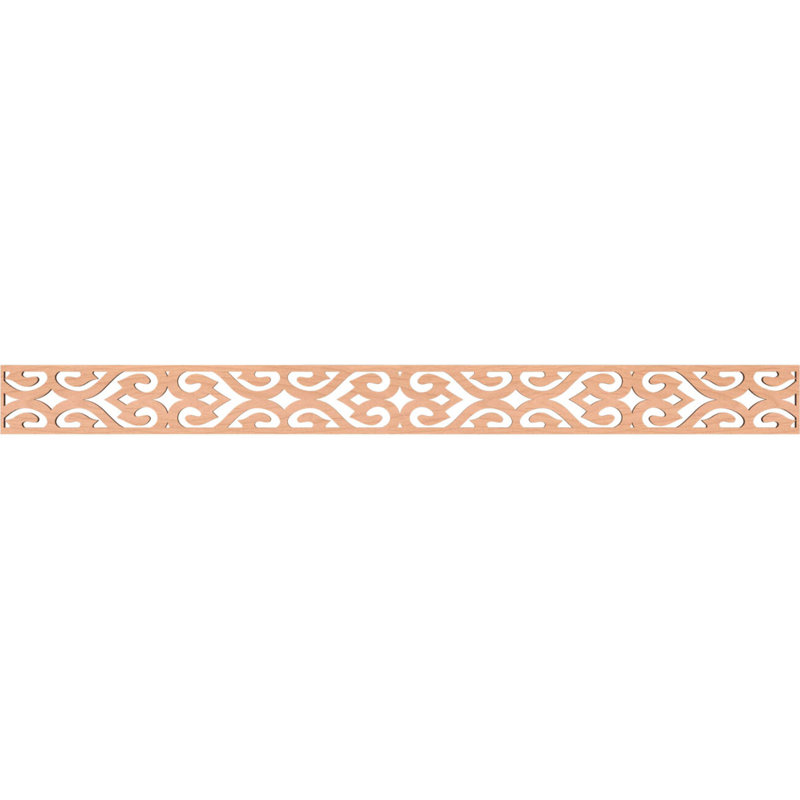 Keene Fretwork Moulding, Alder, 4" H x 46.375" W x 0.25" D