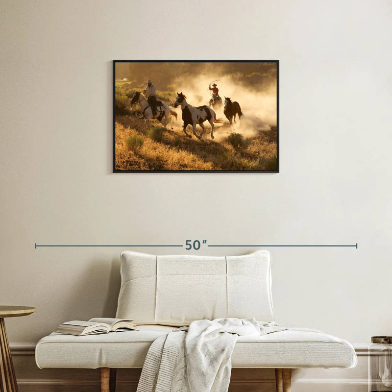 Lelar Western Cowboys, 21" H x 31" W