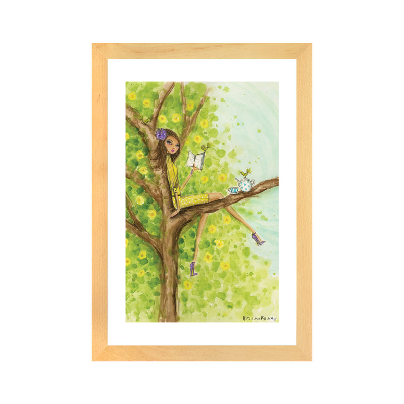 Printemps à Summerside # 3, art, H 24 po x l 16 po x P 1 po, Papier encadré naturel