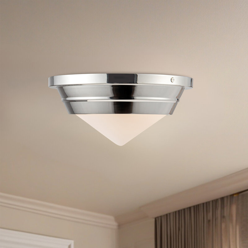 Willard 1 - Light Flush Mount, Polished Nickel