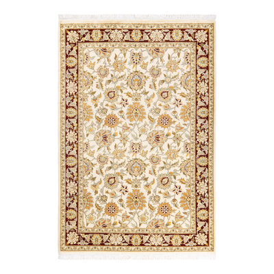 Hayner One-of-a-Kind 4' 3" X 6' 2" 2000s Wool Area Rug in Ivory