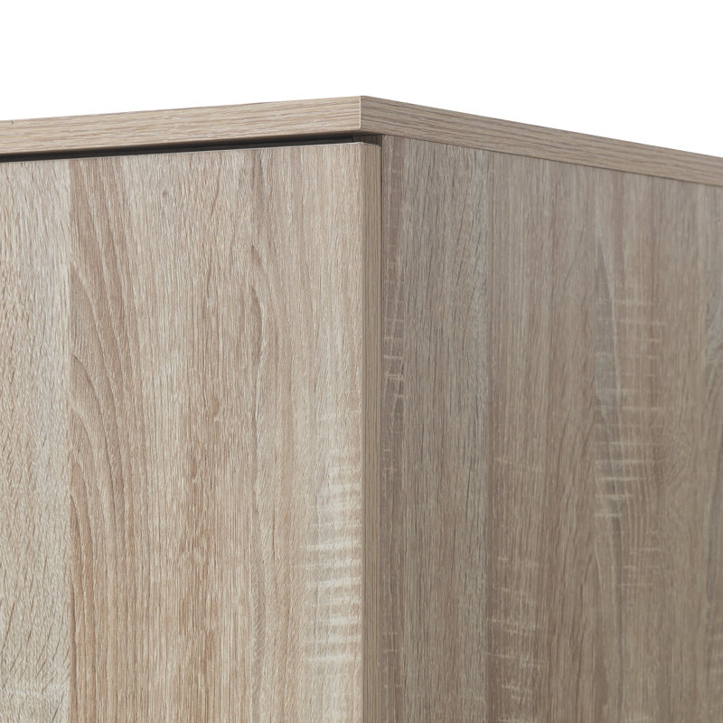 Deanda 2 Door Manufactured Wood Wardrobe, Sonoma Oak