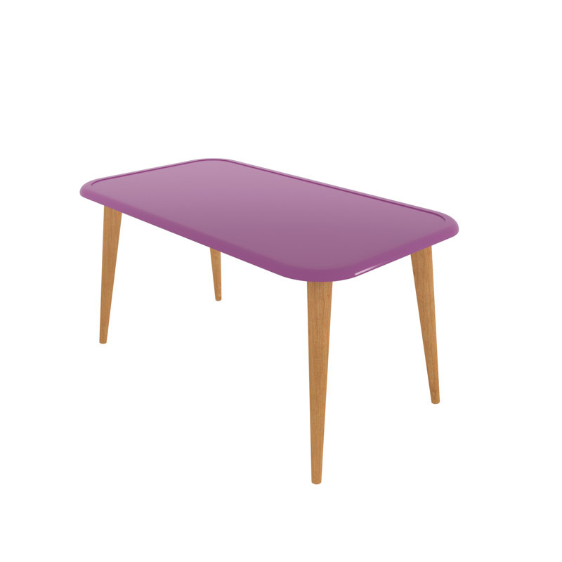 Deandra 89.5cm W Coffee Table, Purple