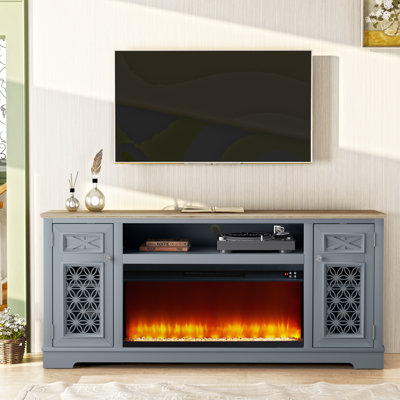Meuble télé avec foyer
